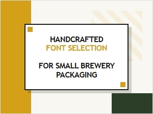 Brewery Packaging with Handcrafted Display Fonts