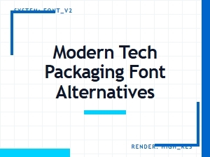 Elevating Packaging with Modern Tech Font Alternatives